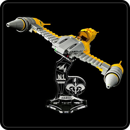 Display stand angled for Lego 75092-7877-7660-7141 Naboo Starfighter (A1125)-2