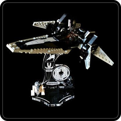 Display stand angled for Lego 7915 Imperial V-wing Starfighter (A1127)-1