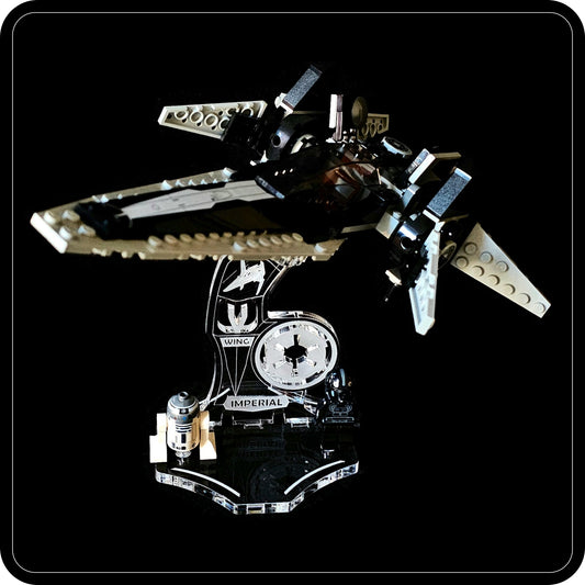 Display stand angled for Lego 7915 Imperial V-wing Starfighter (A1127)-1