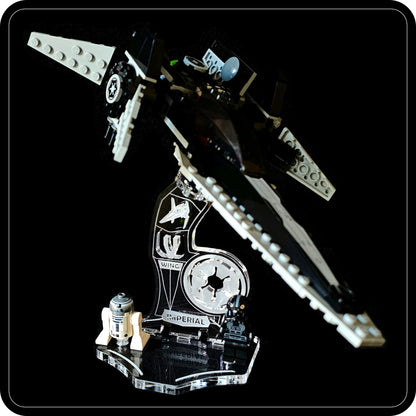 Display stand angled for Lego 7915 Imperial V-wing Starfighter (A1127)-2