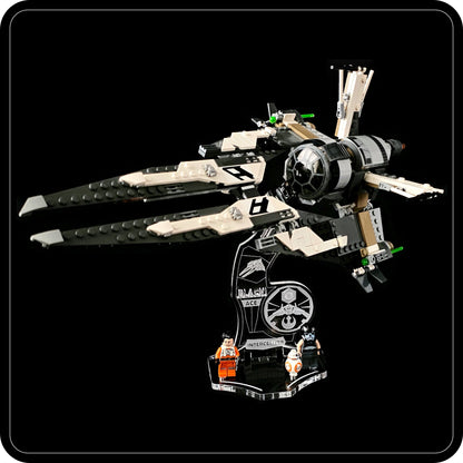 Display stand angled for Lego 75242 Black Ace TIE Interceptor (A1128)-7