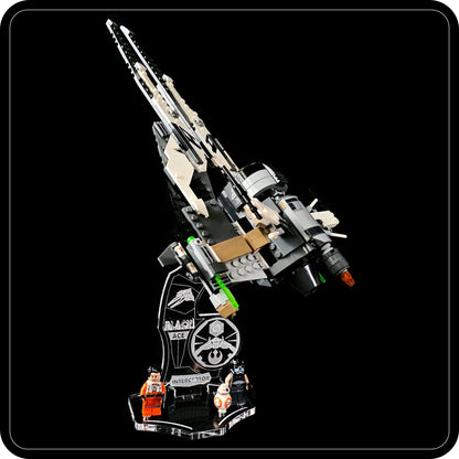 Display stand angled for Lego 75242 Black Ace TIE Interceptor (A1128)-8