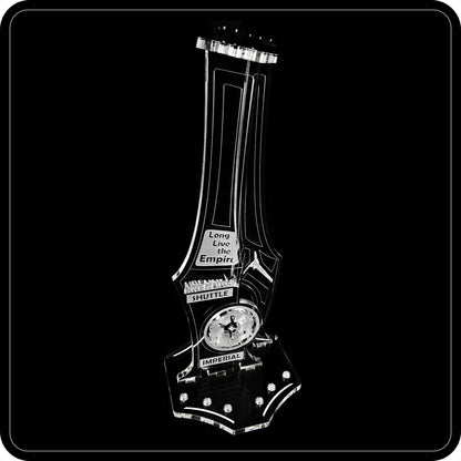 Display stand angled for Lego - 75156 Krennic's Imperial Shuttle + minifigures slots (A1131)-3