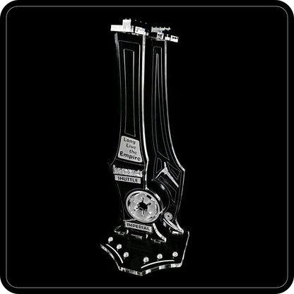 Display stand angled for Lego - 75156 Krennic's Imperial Shuttle + minifigures slots (A1131)-5