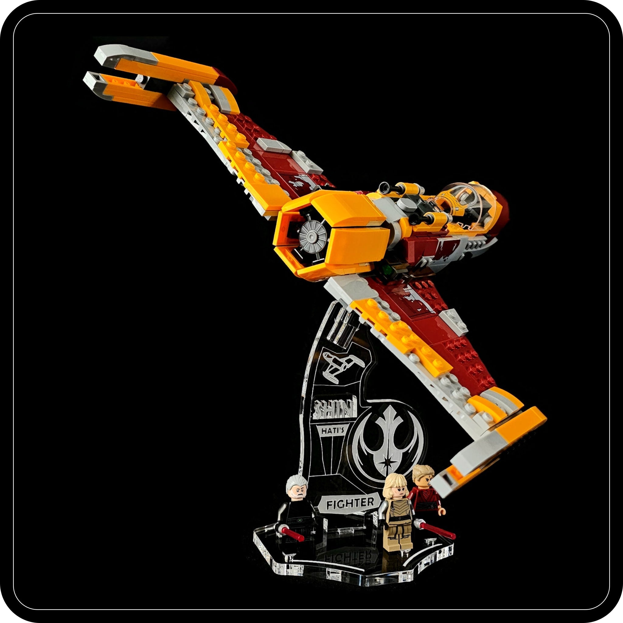 Display stand angled for Lego 75364 Shin Hati's Starfighter (A1133