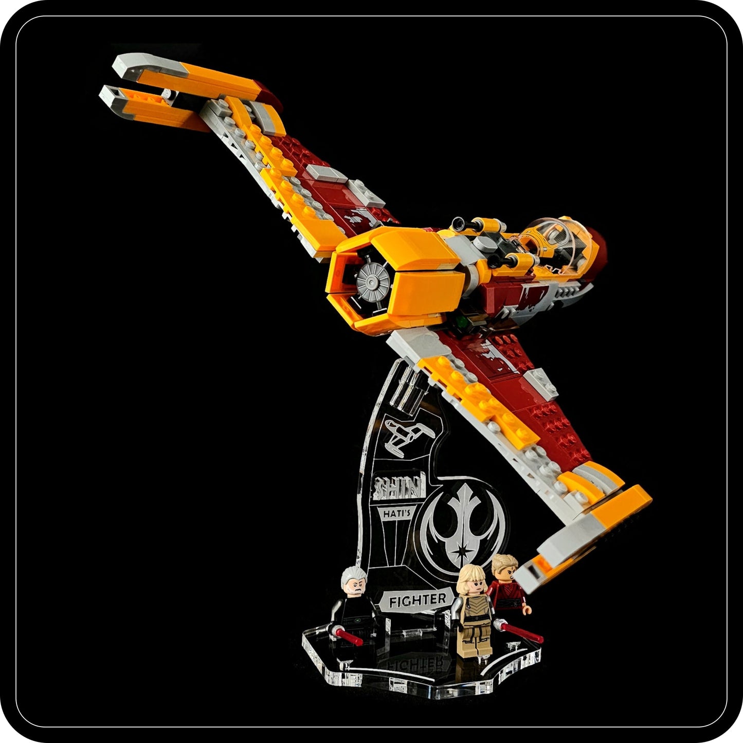 Display stand angled for Lego 75364 Shin Hati’s Starfighter (A1133)-1