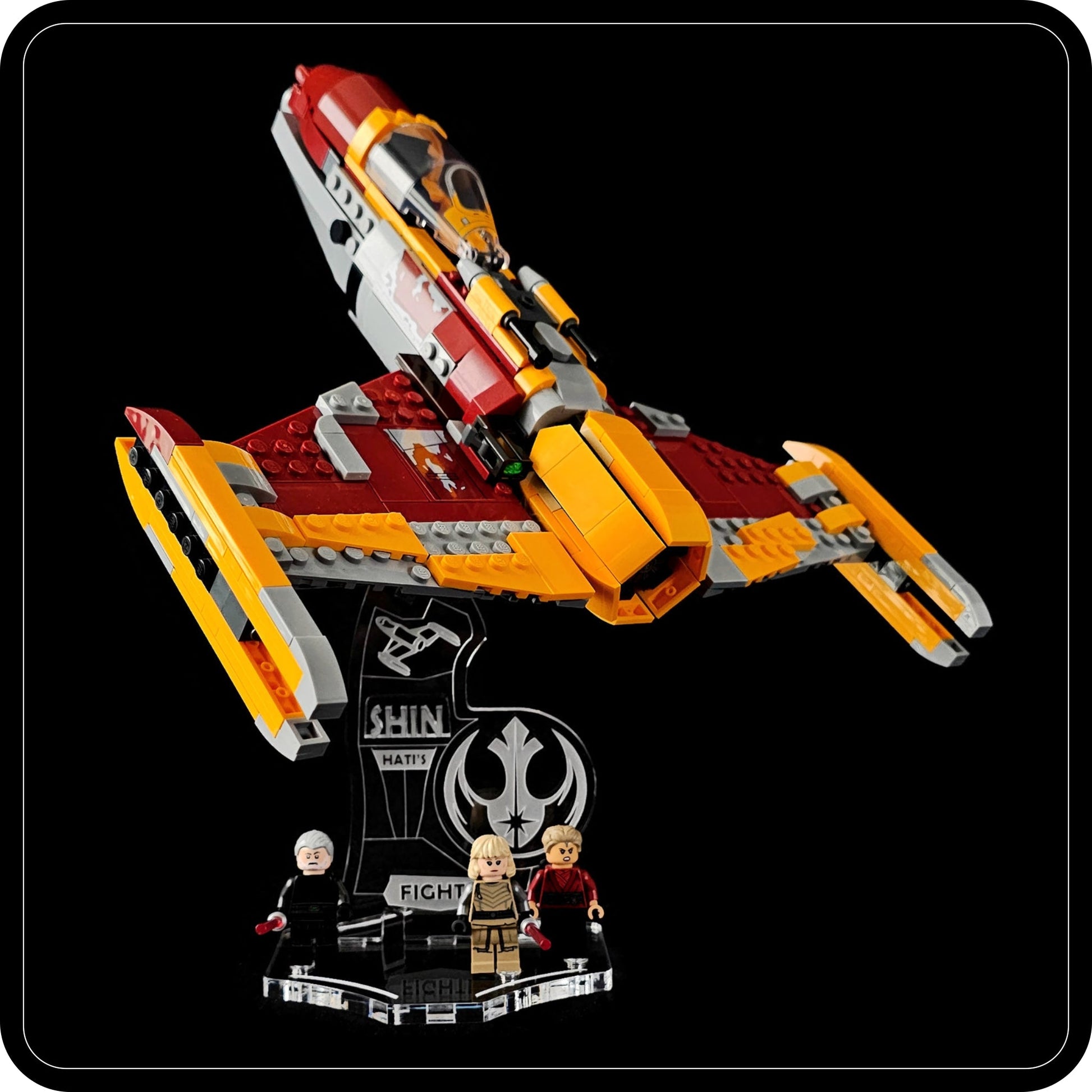Display stand angled for Lego 75364 Shin Hati’s Starfighter (A1133)-2