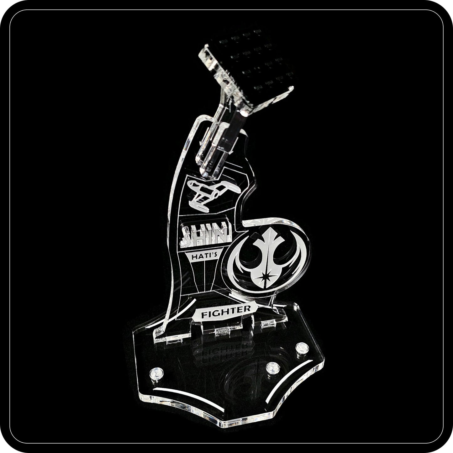 Display stand angled for Lego 75364 Shin Hati’s Starfighter (A1133)-3