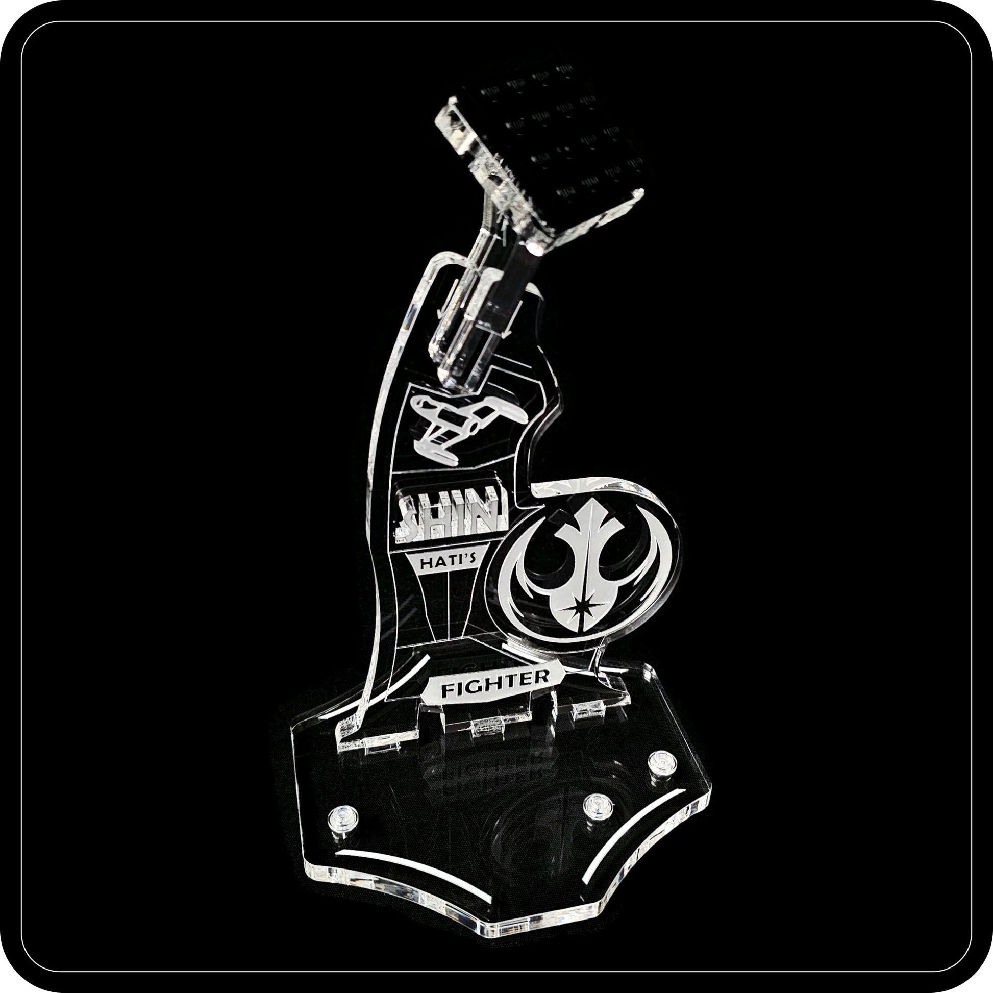 Display stand angled for Lego 75364 Shin Hati’s Starfighter (A1133)-3