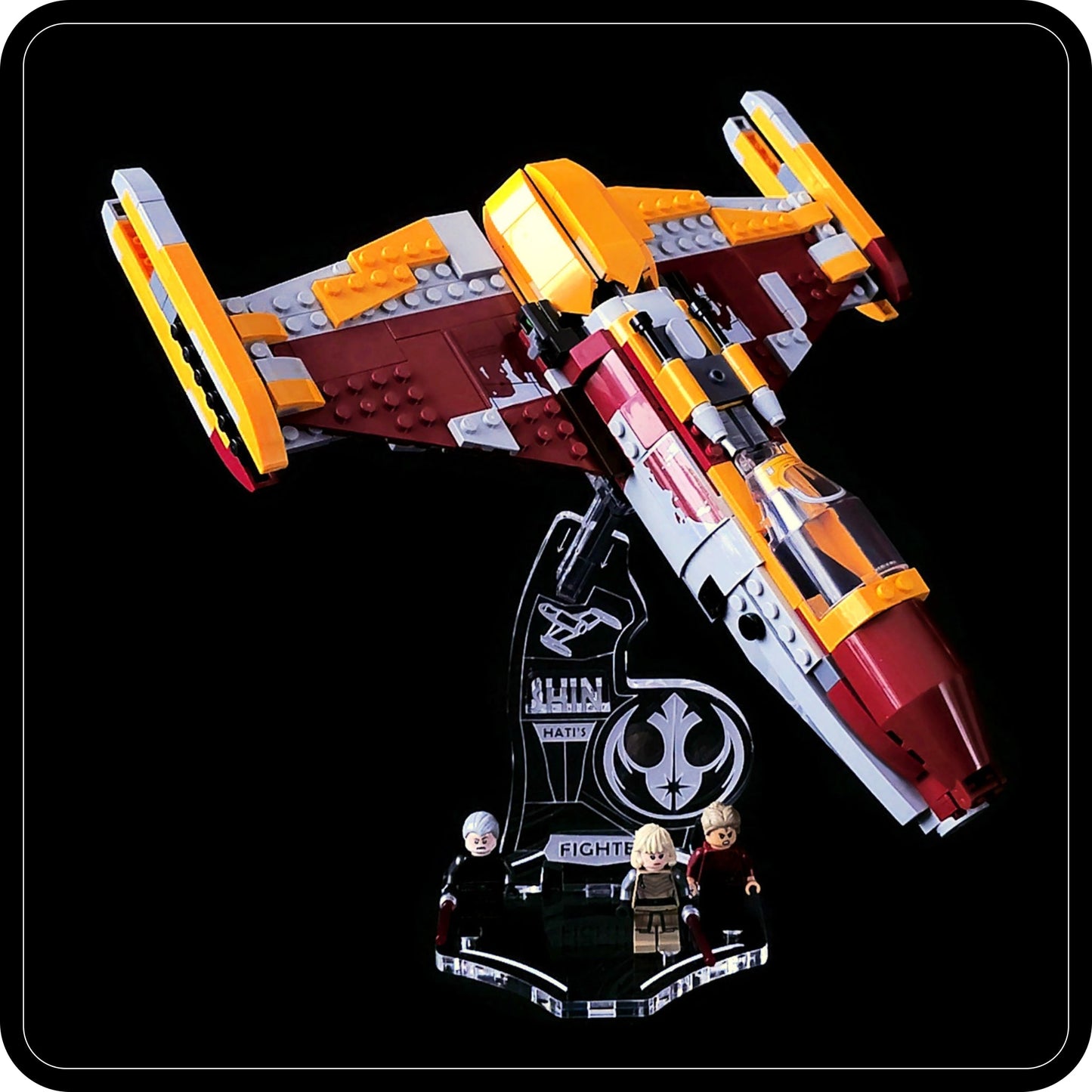 Display stand angled for Lego 75364 Shin Hati’s Starfighter (A1133)-6