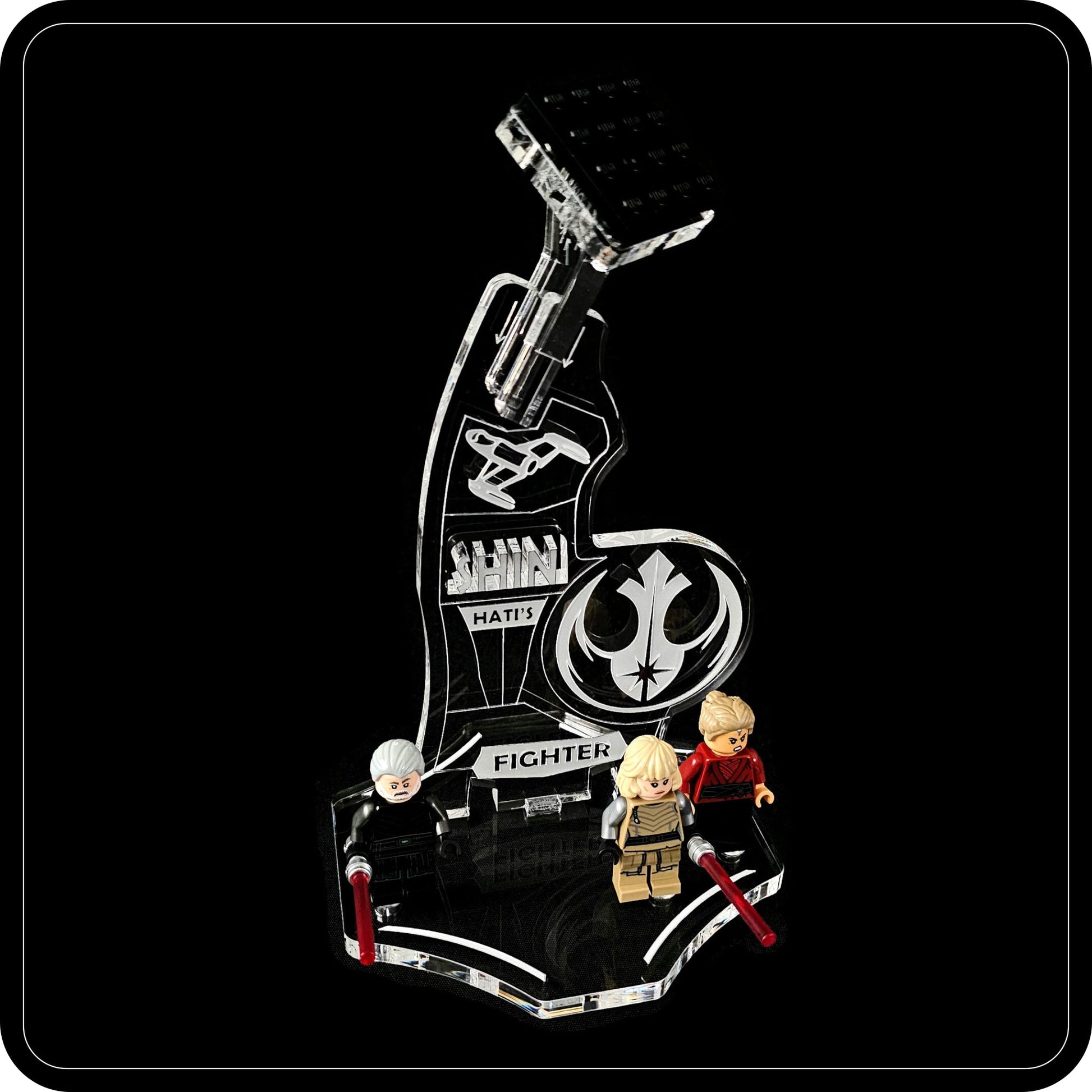 Display stand angled for Lego 75364 Shin Hati’s Starfighter (A1133)-8