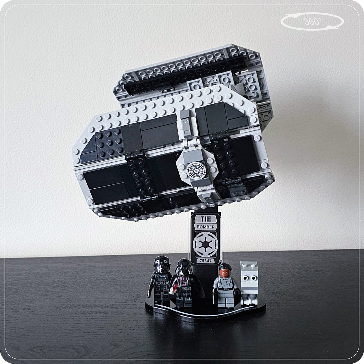 Display stand for LEGO 75347 TIE Bomber - 360° ROTATING SERIES (M1145) - view 11