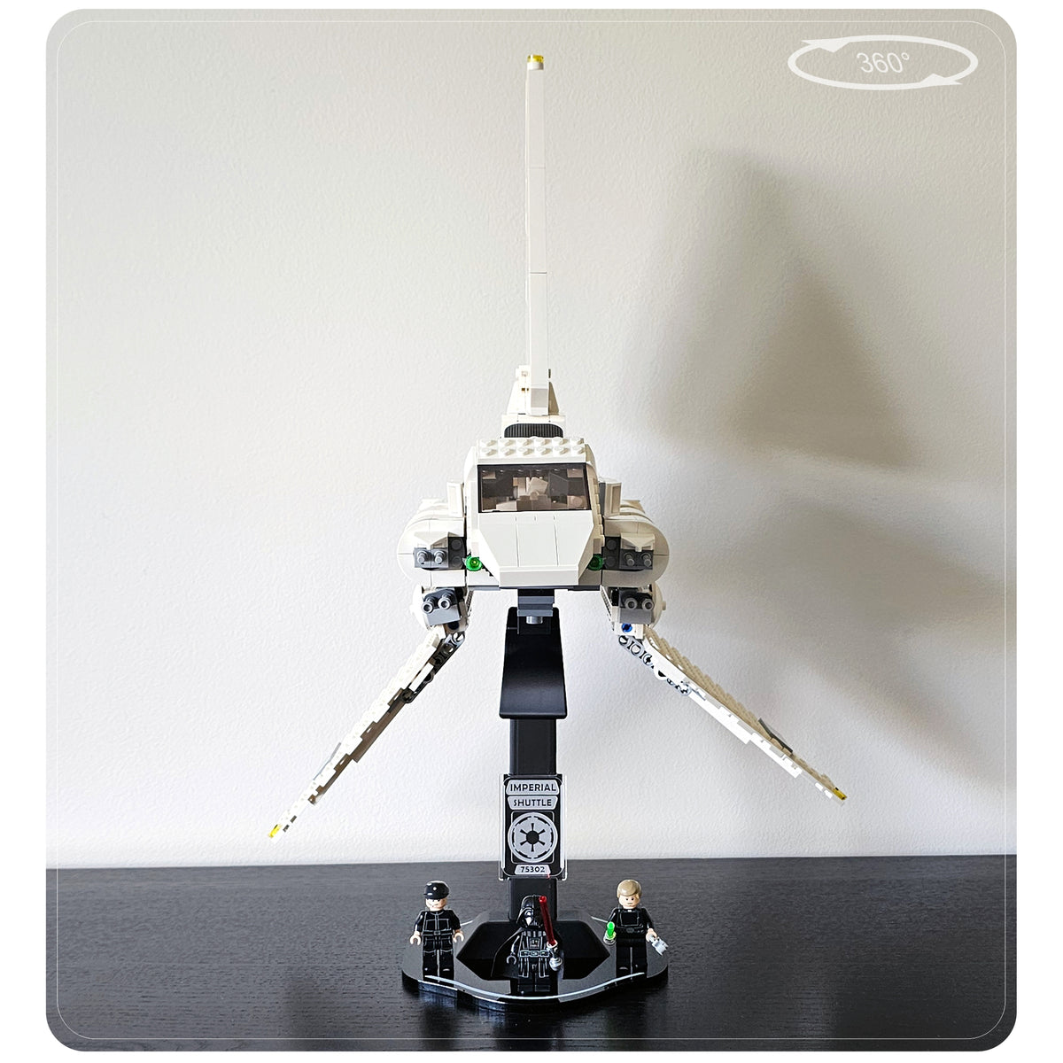 Display stand for LEGO 75302 Imperial Shuttle - 360° ROTATING SERIES (M1145) - additional view