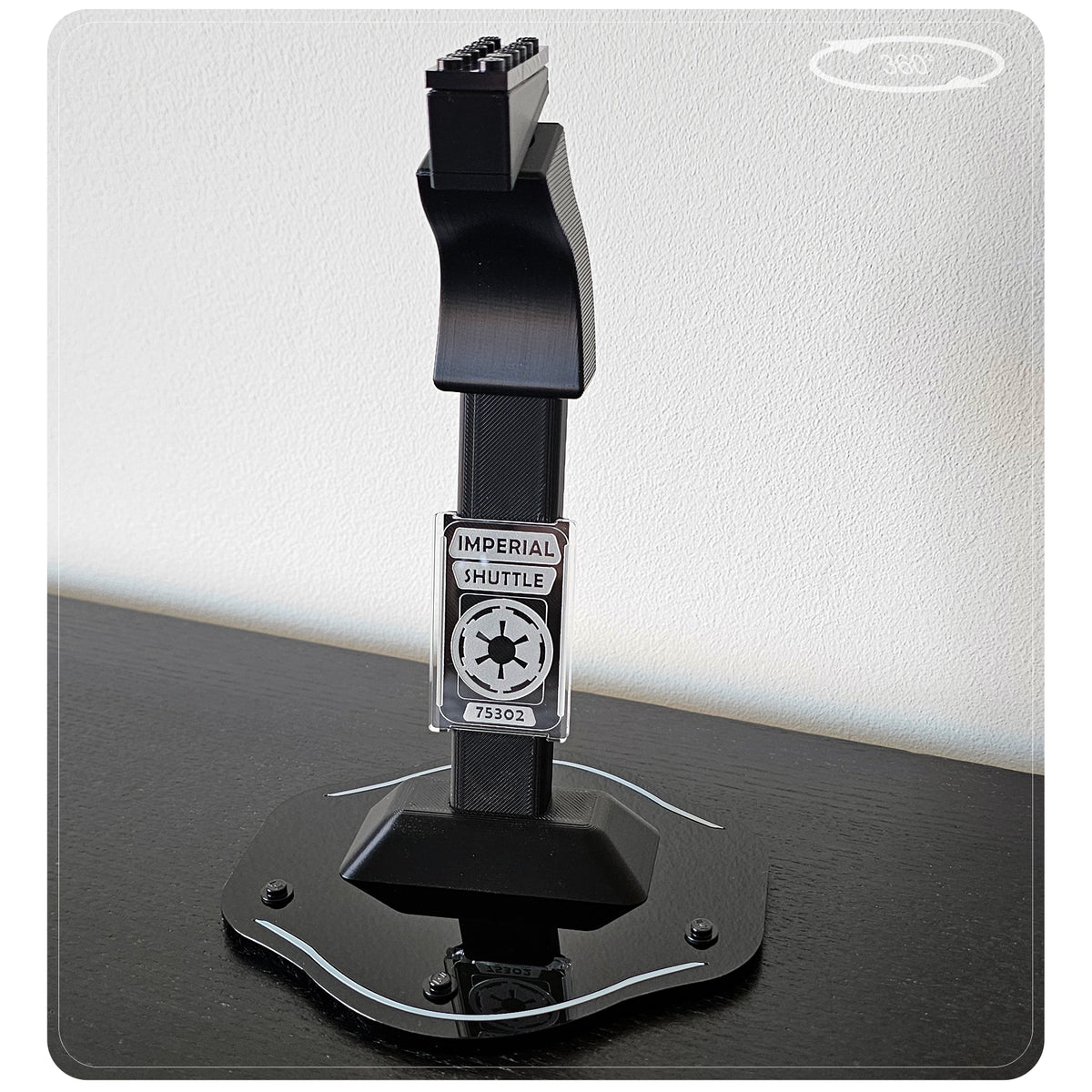 Display stand for LEGO 75302 Imperial Shuttle - 360° ROTATING SERIES (M1145) - view 12