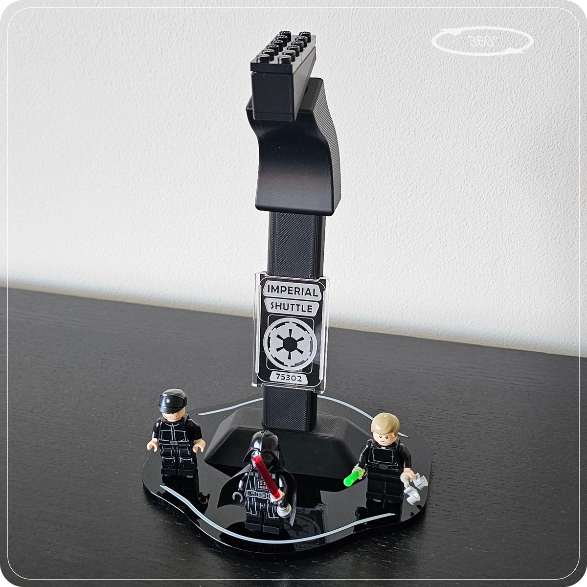 Display stand for LEGO 75302 Imperial Shuttle - 360° ROTATING SERIES (M1145) - view 17