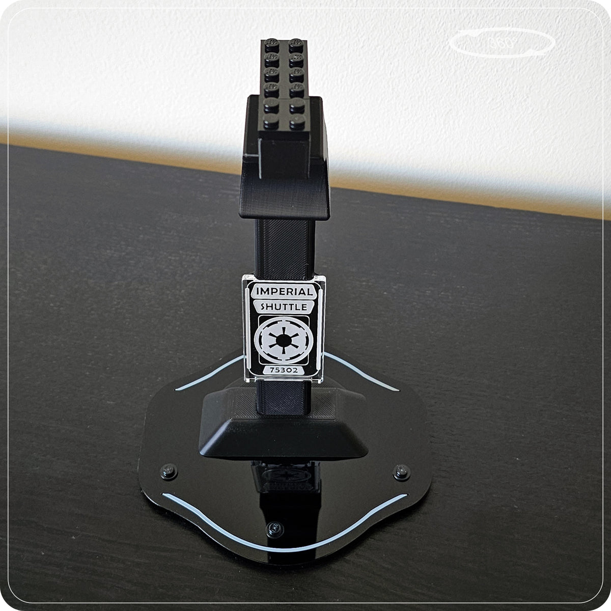 Display stand for LEGO 75302 Imperial Shuttle - 360° ROTATING SERIES (M1145) - view 18