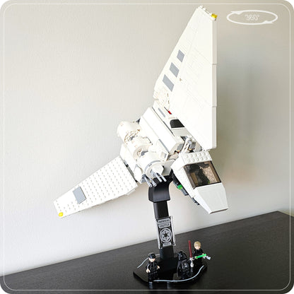 Display stand for LEGO 75302 Imperial Shuttle - 360° ROTATING SERIES (M1145) - scale reference