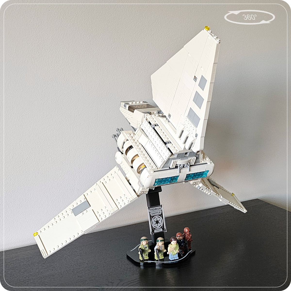 Display stand for LEGO 75094 Tydirium Imperial Shuttle - 360° ROTATING SERIES (M1147) - view 18