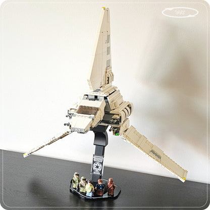 Display stand for LEGO 75094 Tydirium Imperial Shuttle - 360° ROTATING SERIES (M1147) - multiple angles view