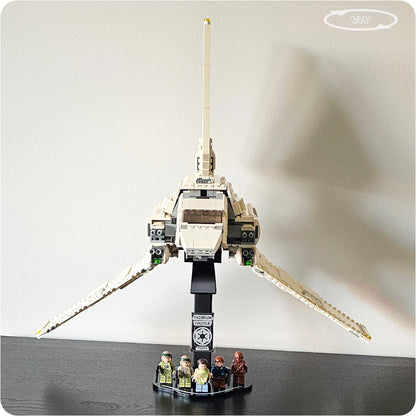 Display stand for LEGO 75094 Tydirium Imperial Shuttle - 360° ROTATING SERIES (M1147) - top plate detail