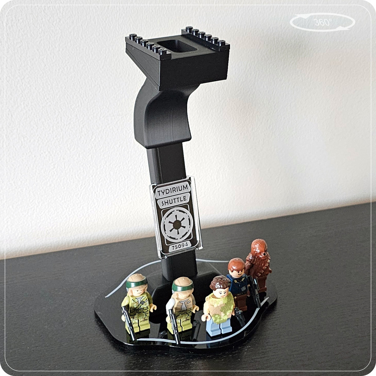 Display stand for LEGO 75094 Tydirium Imperial Shuttle - 360° ROTATING SERIES (M1147) - packaging