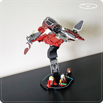 Display stand for LEGO 75401 Ahsoka's Jedi Interceptor - 360° ROTATING SERIES (M1149) - view 12