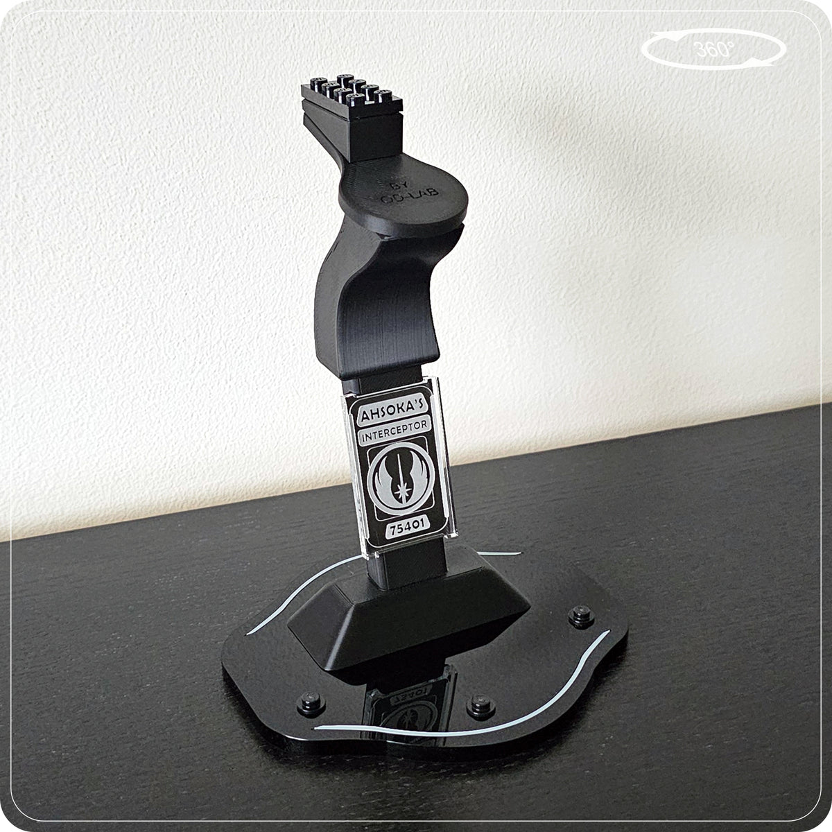 Display stand for LEGO 75401 Ahsoka's Jedi Interceptor - 360° ROTATING SERIES (M1149) - view 14