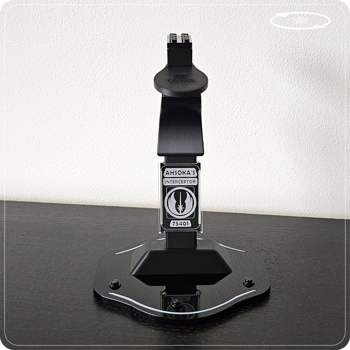 Display stand for LEGO 75401 Ahsoka's Jedi Interceptor - 360° ROTATING SERIES (M1149) - view 15