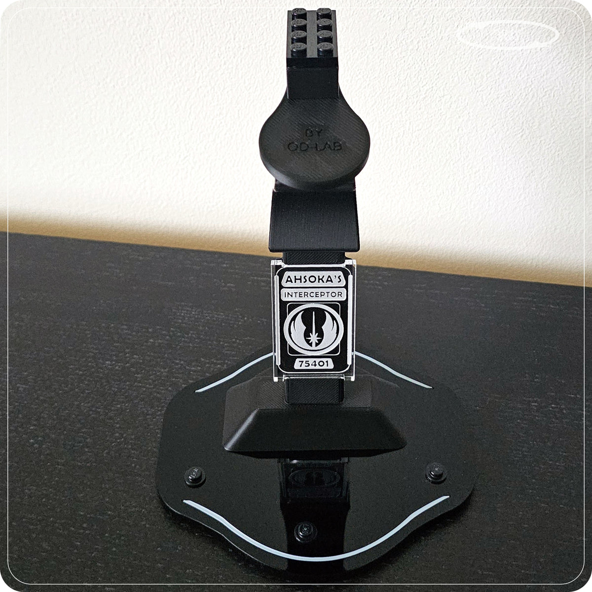 Display stand for LEGO 75401 Ahsoka's Jedi Interceptor - 360° ROTATING SERIES (M1149) - view 16
