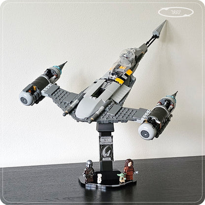 Display stand for LEGO 75325 Mando's N-1 Starfighter - 360° ROTATING SERIES (M1151) - product photo