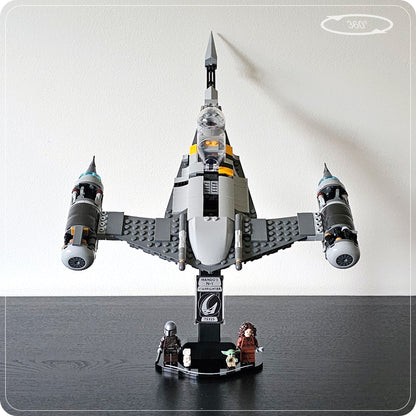 Display stand for LEGO 75325 Mando's N-1 Starfighter - 360° ROTATING SERIES (M1151) - view 11