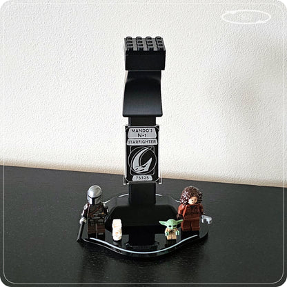 Display stand for LEGO 75325 Mando's N-1 Starfighter - 360° ROTATING SERIES (M1151) - view 14