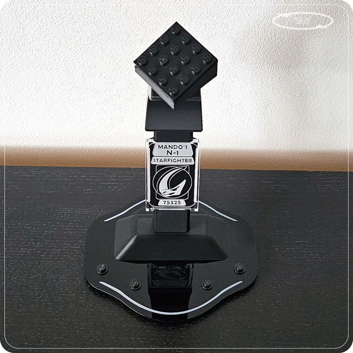 Display stand for LEGO 75325 Mando's N-1 Starfighter - 360° ROTATING SERIES (M1151) - view 18