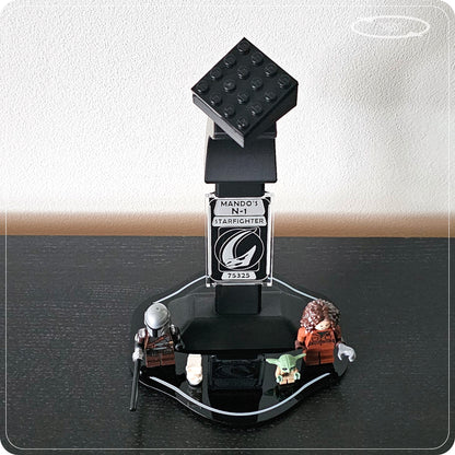 Display stand for LEGO 75325 Mando's N-1 Starfighter - 360° ROTATING SERIES (M1151) - view 19