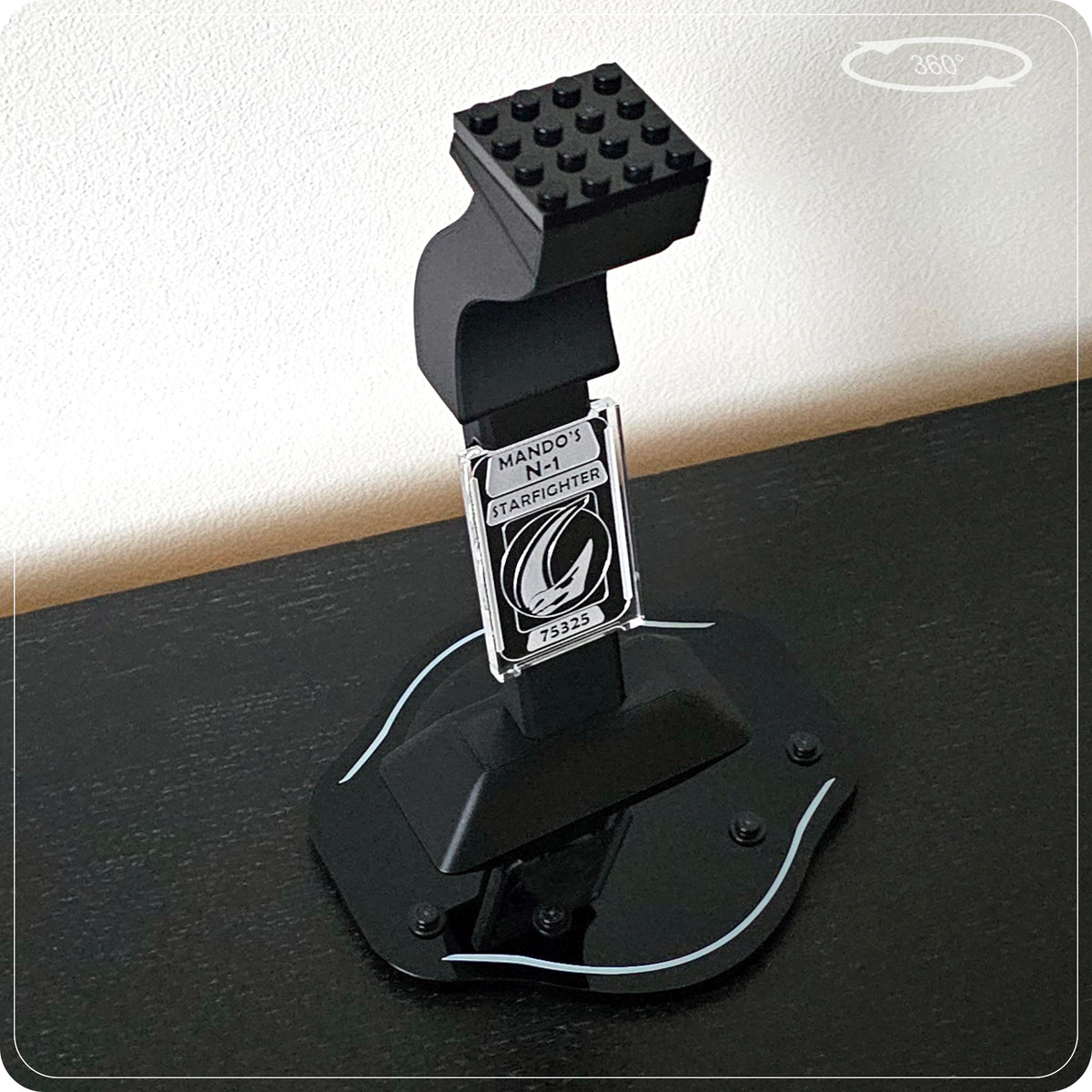 Display stand for LEGO 75325 Mando's N-1 Starfighter - 360° ROTATING SERIES (M1151) - view 23