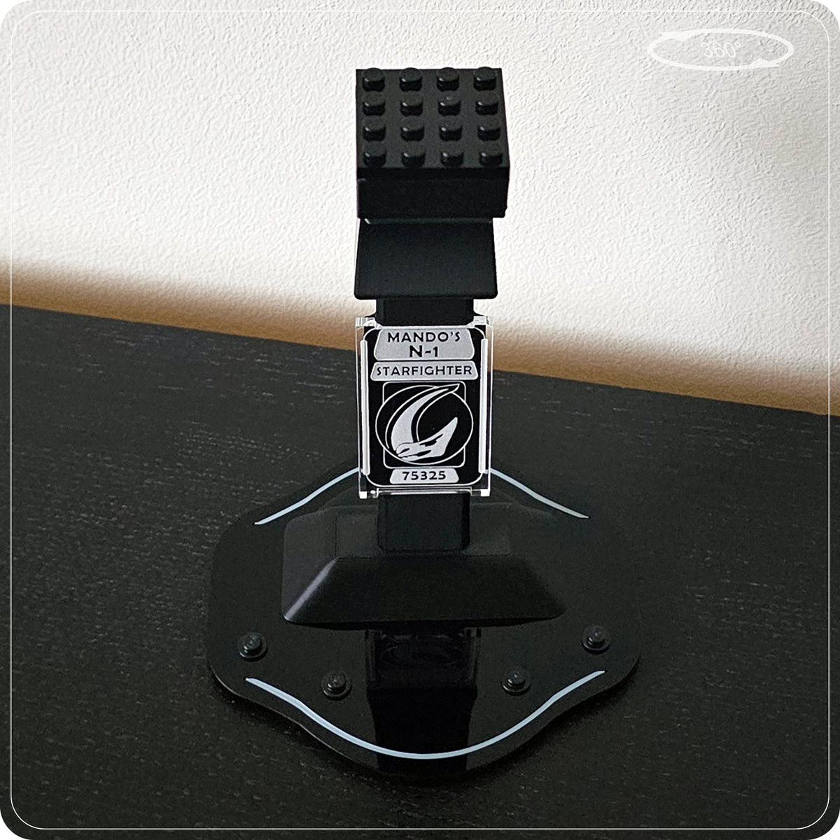 Display stand for LEGO 75325 Mando's N-1 Starfighter - 360° ROTATING SERIES (M1151) - view 24