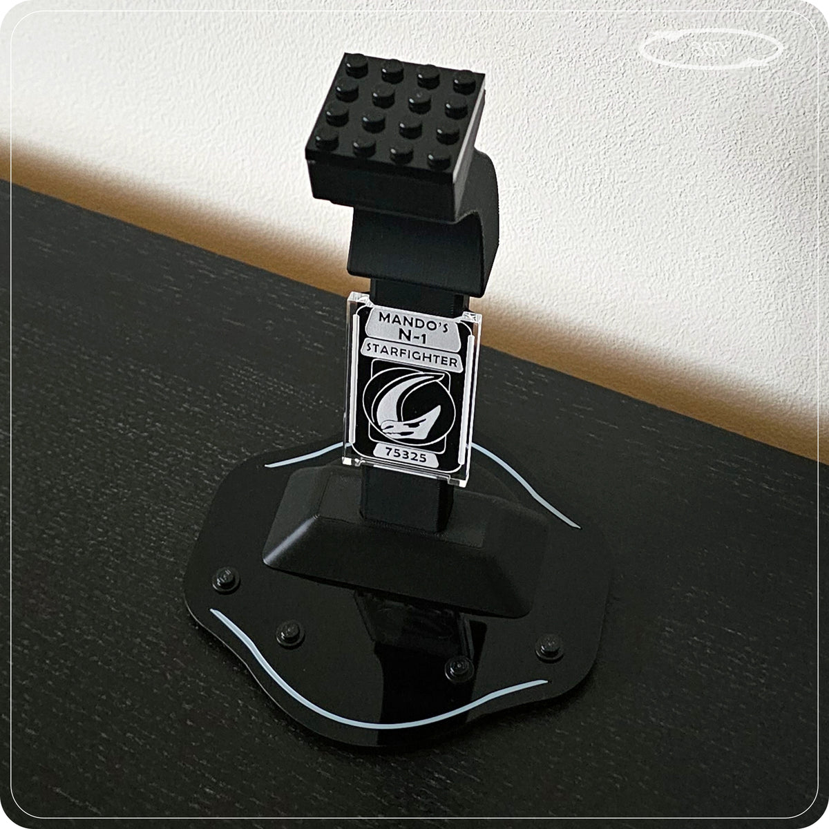 Display stand for LEGO 75325 Mando's N-1 Starfighter - 360° ROTATING SERIES (M1151) - view 25