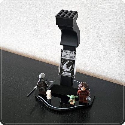 Display stand for LEGO 75325 Mando's N-1 Starfighter - 360° ROTATING SERIES (M1151) - packaging