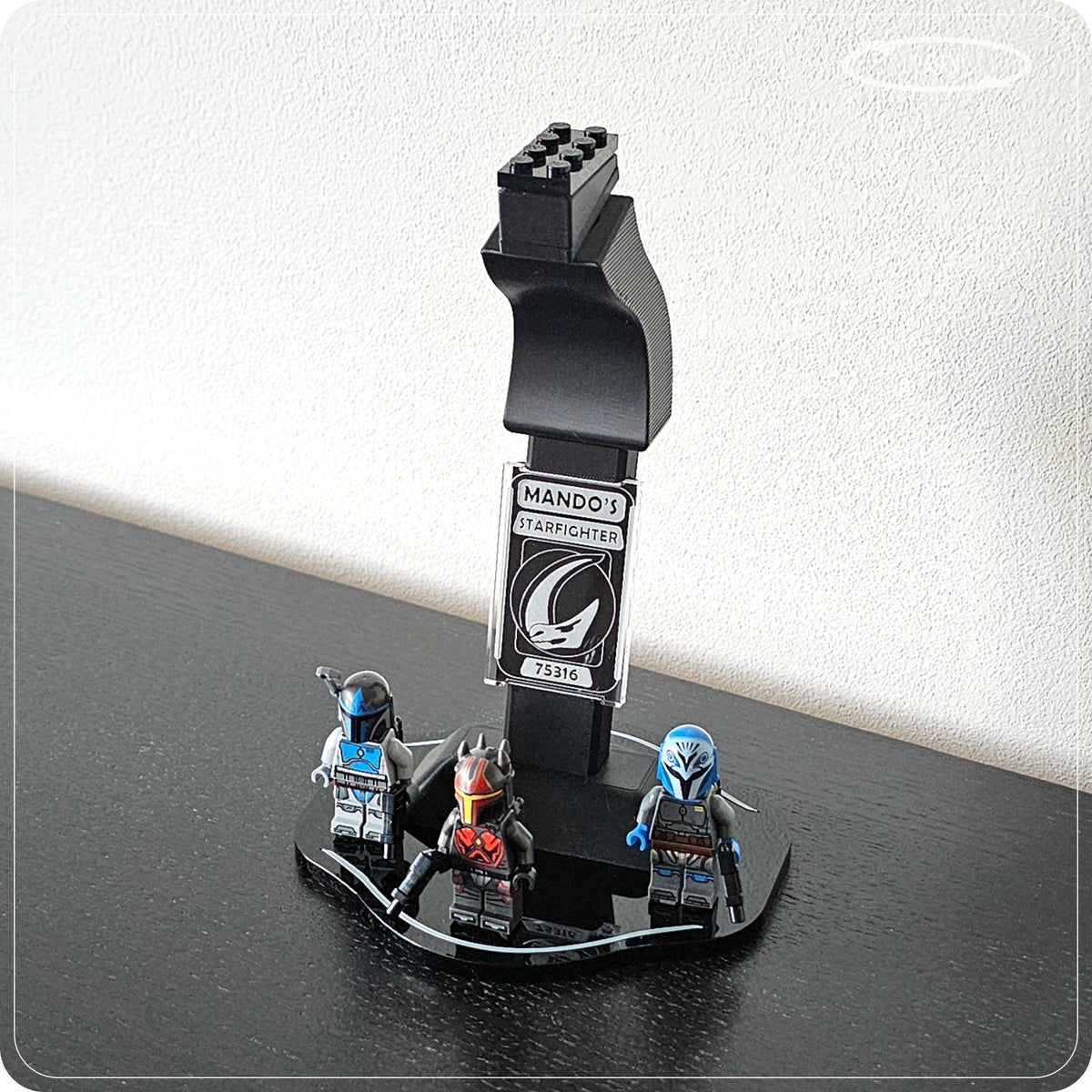 Display stand for LEGO 75316 Mandalorian Starfighter - 360° ROTATING SERIES (M1152) - additional view