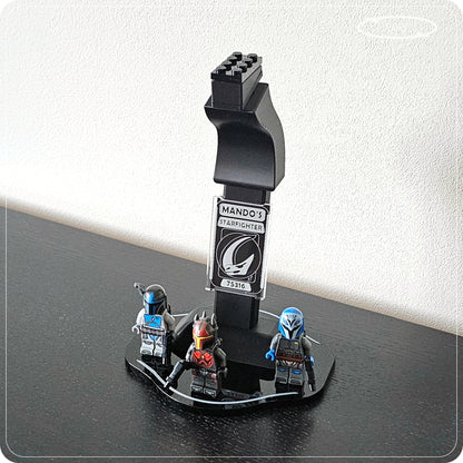 Display stand for LEGO 75316 Mandalorian Starfighter - 360° ROTATING SERIES (M1152) - additional view