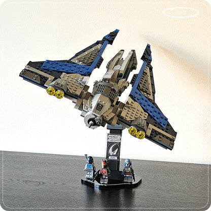 Display stand for LEGO 75316 Mandalorian Starfighter - 360° ROTATING SERIES (M1152) - view 12