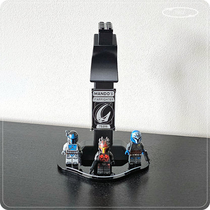 Display stand for LEGO 75316 Mandalorian Starfighter - 360° ROTATING SERIES (M1152) - view 16