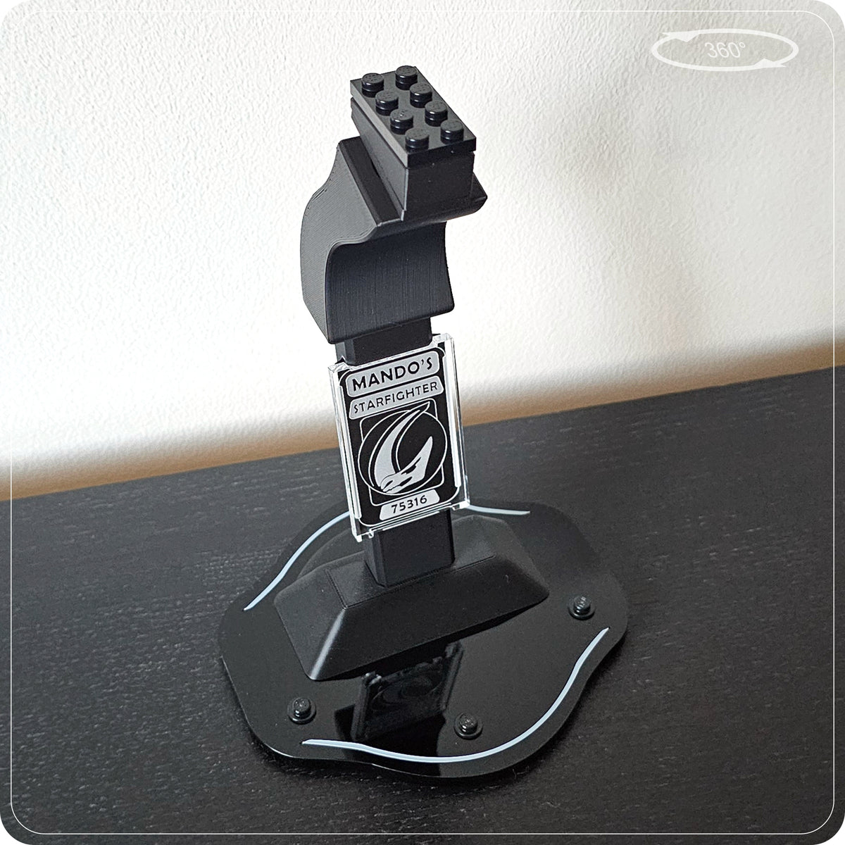 Display stand for LEGO 75316 Mandalorian Starfighter - 360° ROTATING SERIES (M1152) - view 20