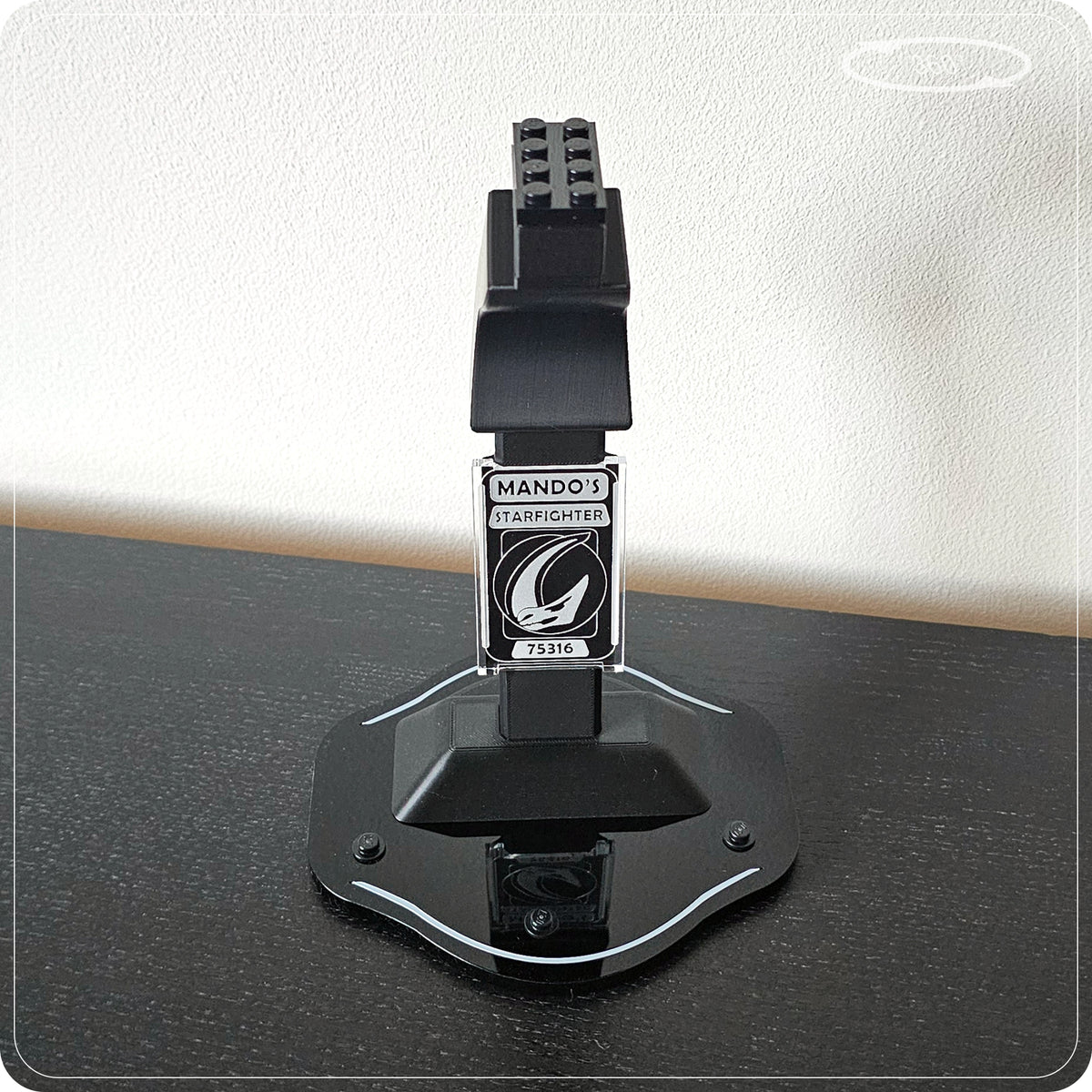 Display stand for LEGO 75316 Mandalorian Starfighter - 360° ROTATING SERIES (M1152) - view 21