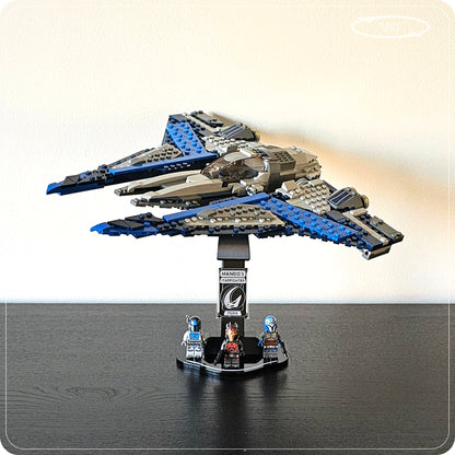 Display stand for LEGO 75316 Mandalorian Starfighter - 360° ROTATING SERIES (M1152) - view 23