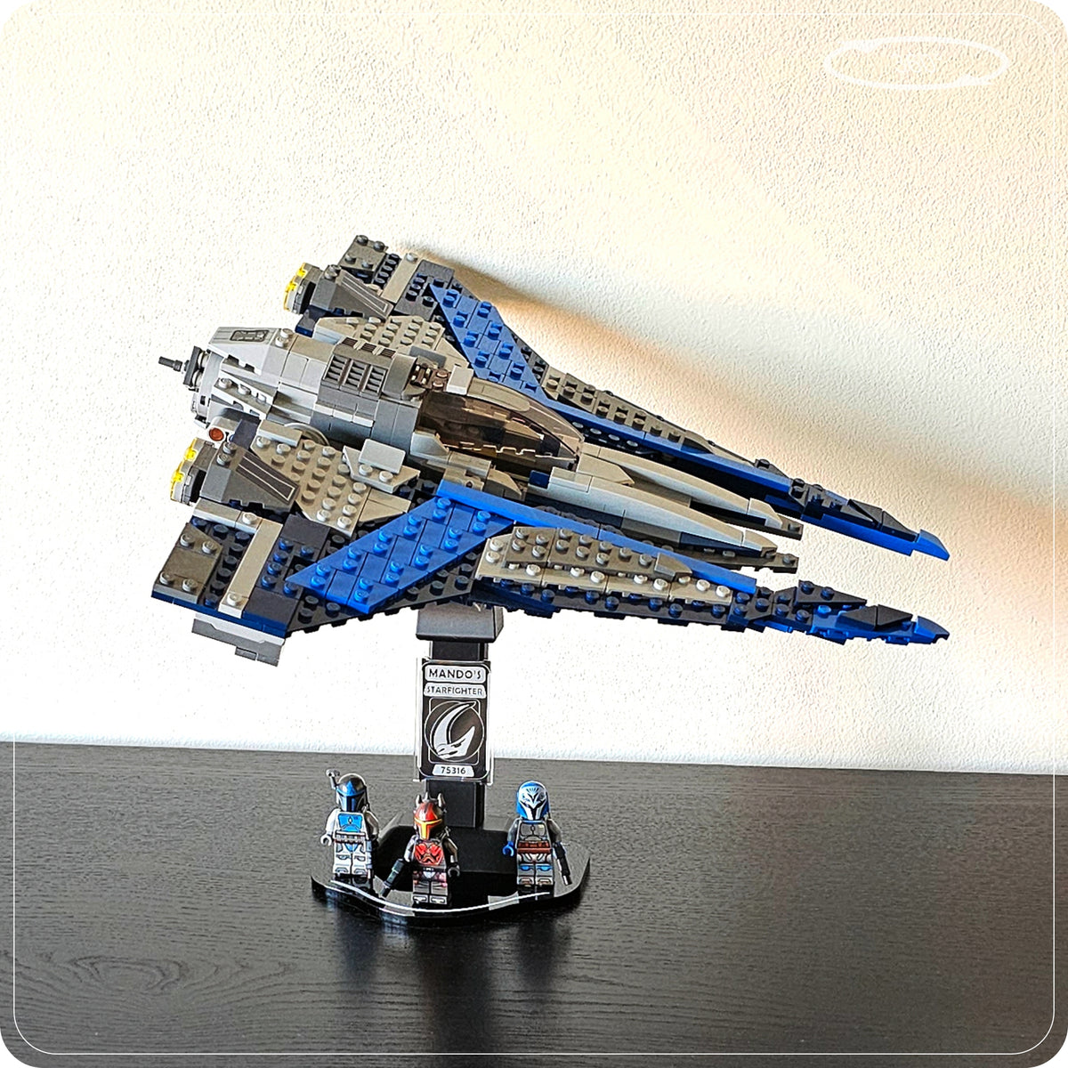 Display stand for LEGO 75316 Mandalorian Starfighter - 360° ROTATING SERIES (M1152) - view 28