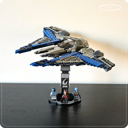 Display stand for LEGO 75316 Mandalorian Starfighter - 360° ROTATING SERIES (M1152) - top plate detail