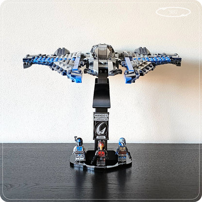 Display stand for LEGO 75316 Mandalorian Starfighter - 360° ROTATING SERIES (M1152) - scale reference