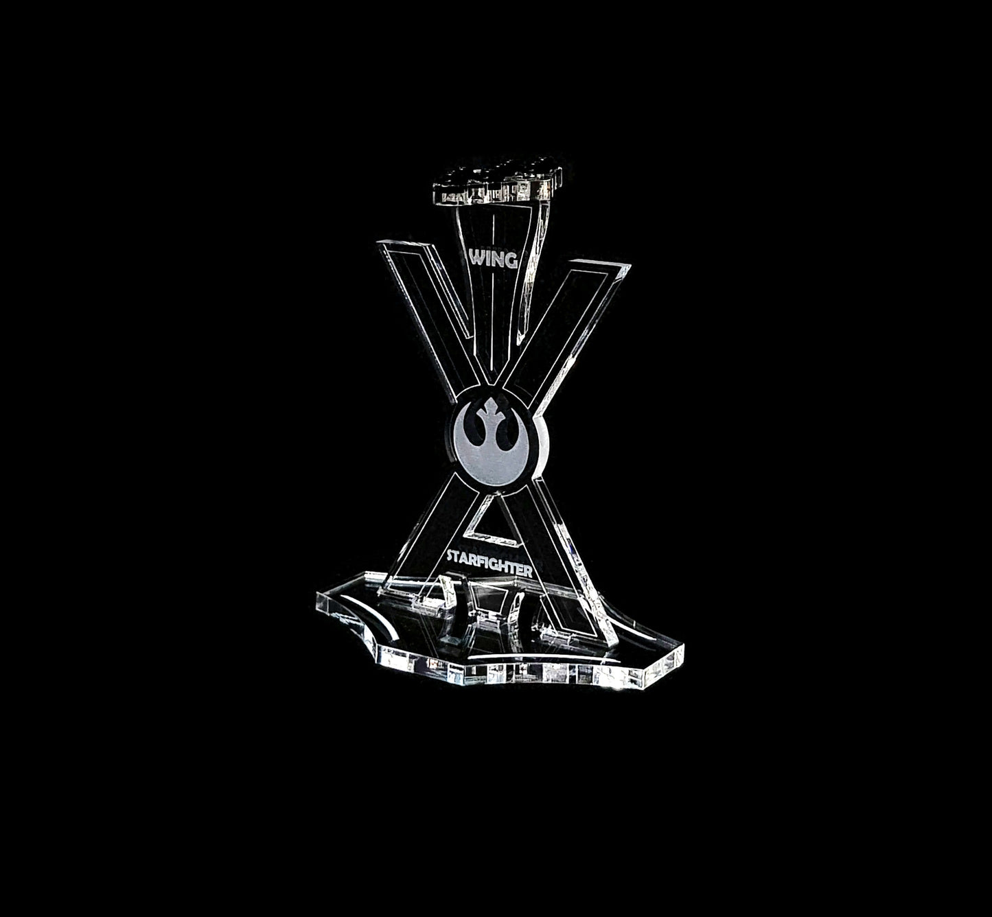 Display stand for Lego 9493-75102-75149 X-Wing fighter (S1012)-2