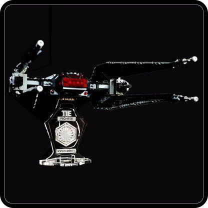 Display stand straight for Lego 75179 Kylo Ren's Tie Fighter (S1028)-1